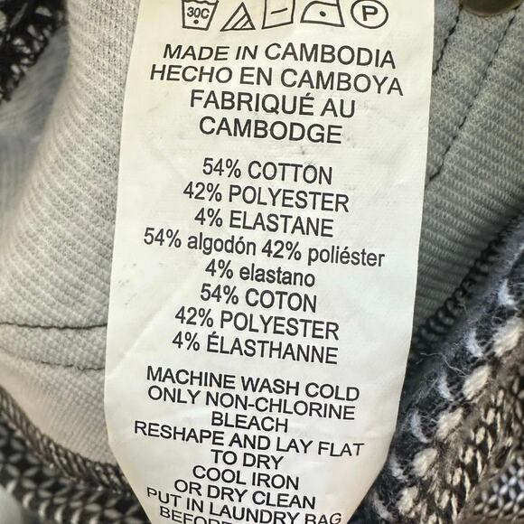 Michael Kors Geometric Print Ankle Pants Women’s Large Stretch Pull-On Slim Fit - Picture 6 of 6